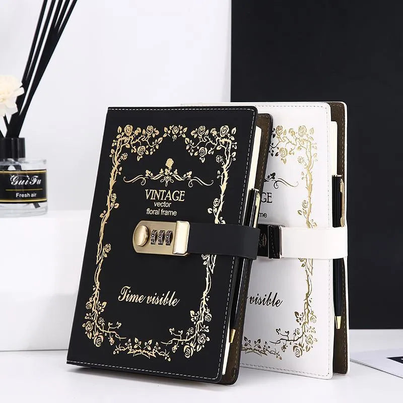 Embroidered Vintage Notebook for Journaling & Scrapbooking - PaperWrld