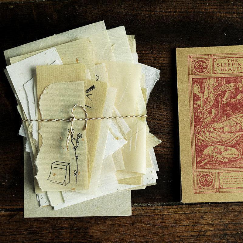 36 Pcs A6 Vintage Paper Sheets for Journaling &amp; Scrapbooking - PaperWrld