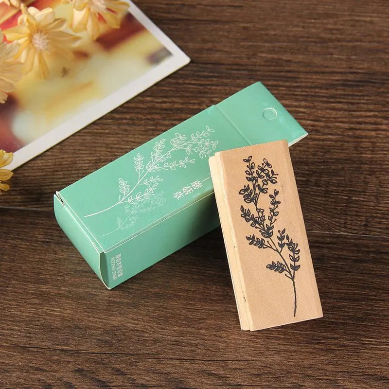 Floral Wooden Stamps for Journaling & Scrapbooking - PaperWrld