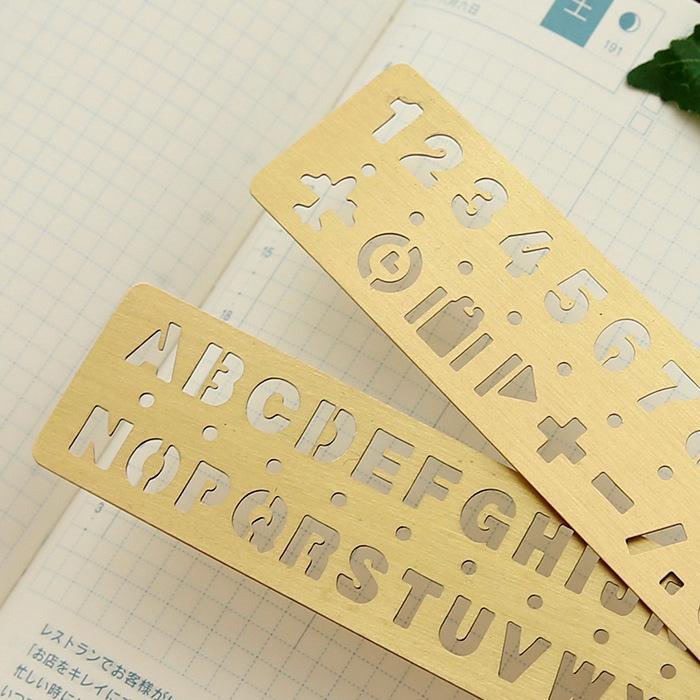 Letters, Numbers, Symbols Rulers for Journaling &amp; Scrapbooking - PaperWrld