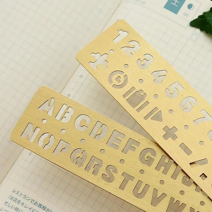 Letters, Numbers, Symbols Rulers for Journaling & Scrapbooking - PaperWrld