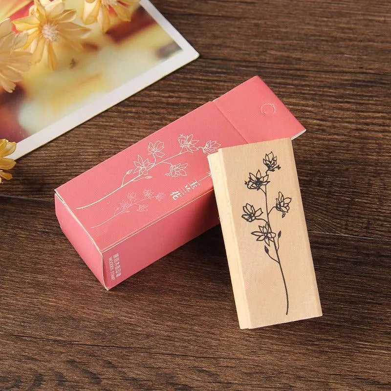Floral Wooden Stamps for Journaling & Scrapbooking - PaperWrld
