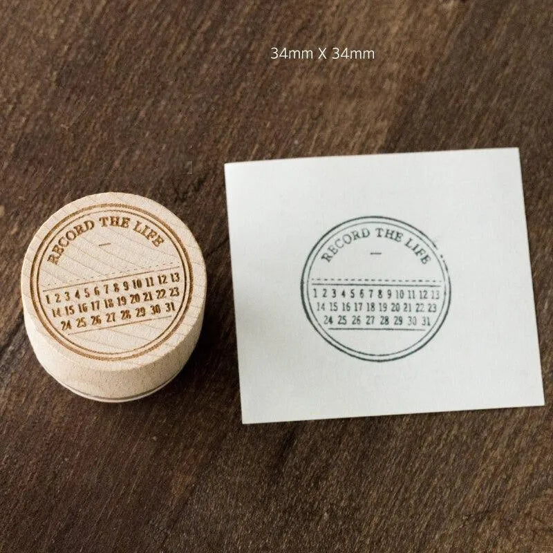 Vintage Life Record Timeline Stamp for Journaling & Scrapbooking - PaperWrld