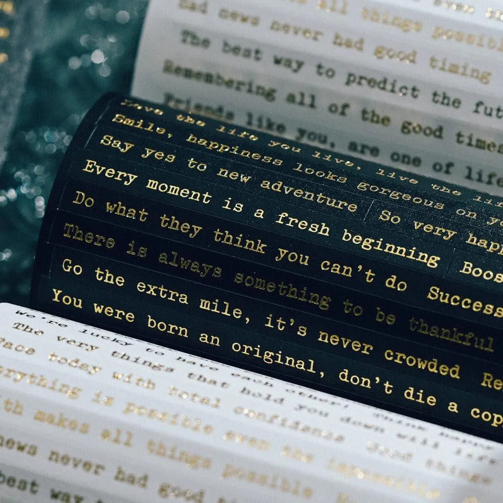 Gold Quote Stickers for Journaling & Scrapbooking - PaperWrld