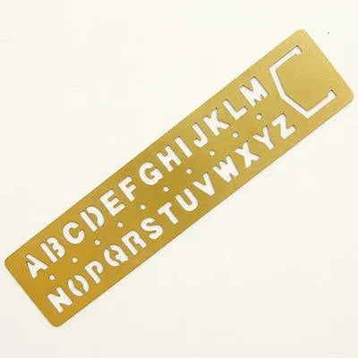 Letters, Numbers, Symbols Rulers for Journaling & Scrapbooking - PaperWrld