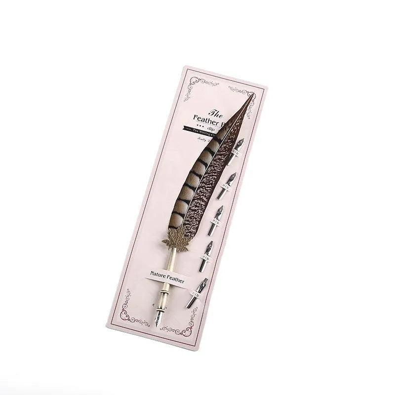 Vintage animal feather fountain pen for Journaling & Scrapbooking - PaperWrld