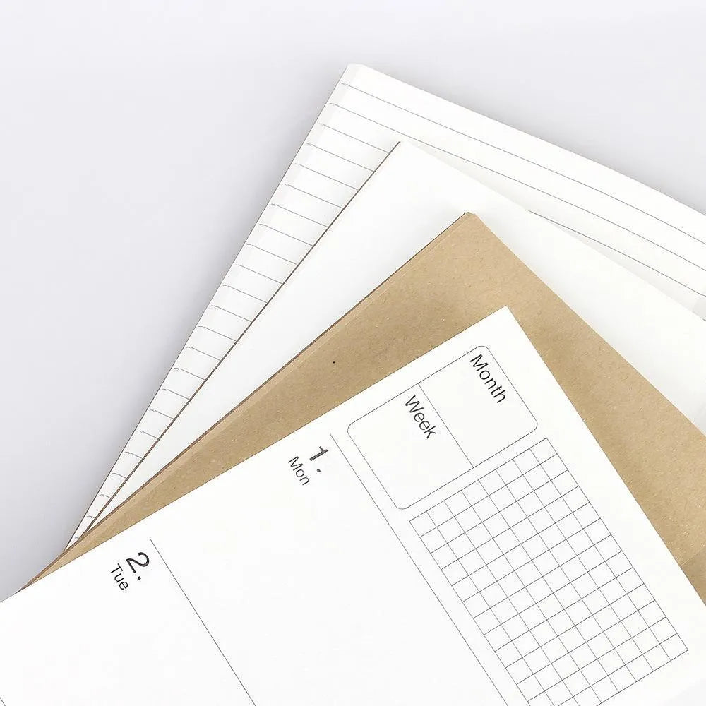 Diary Lined, Blank, Kraft, Weekly Planner for Journaling & Scrapbooking - PaperWrld