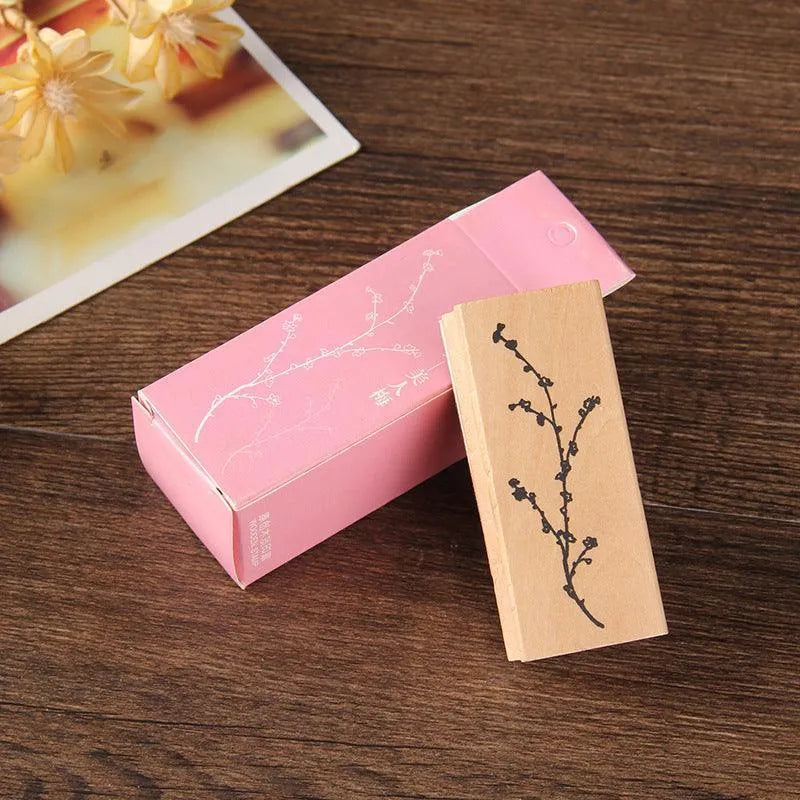 Floral Wooden Stamps for Journaling & Scrapbooking - PaperWrld