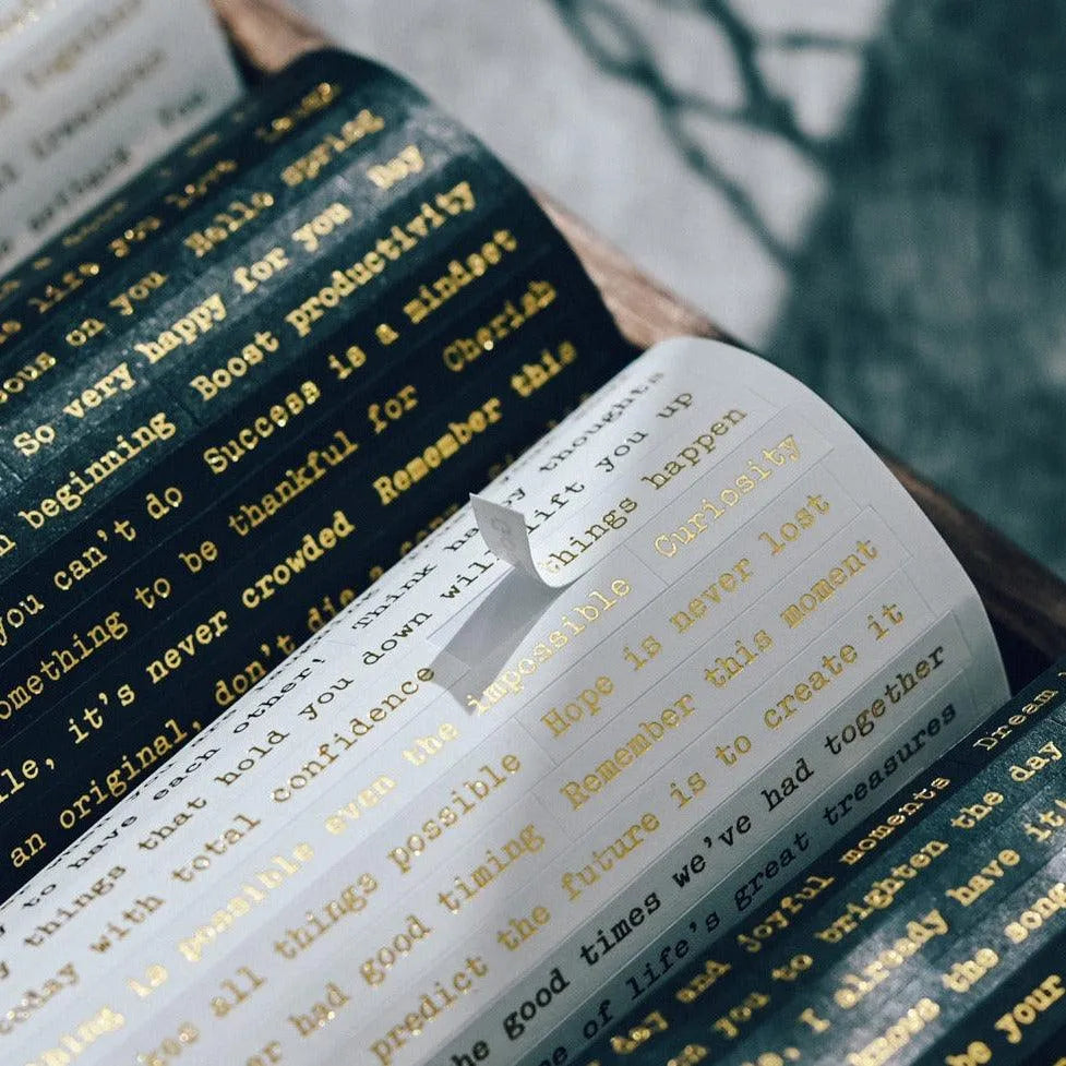 Gold Quote Stickers for Journaling & Scrapbooking - PaperWrld