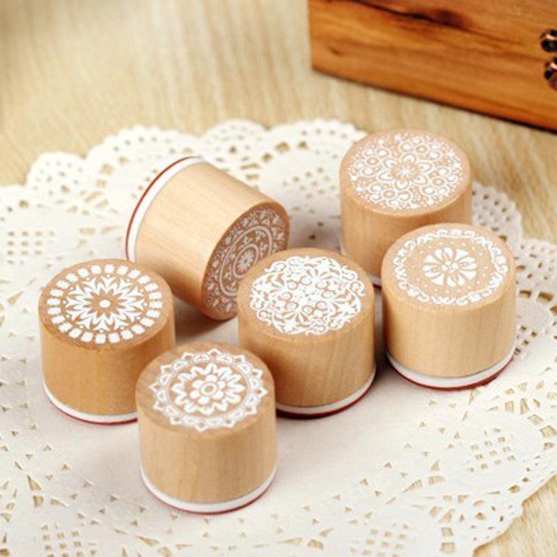 Round Wooden Lace - 6 Mix - PaperWrld