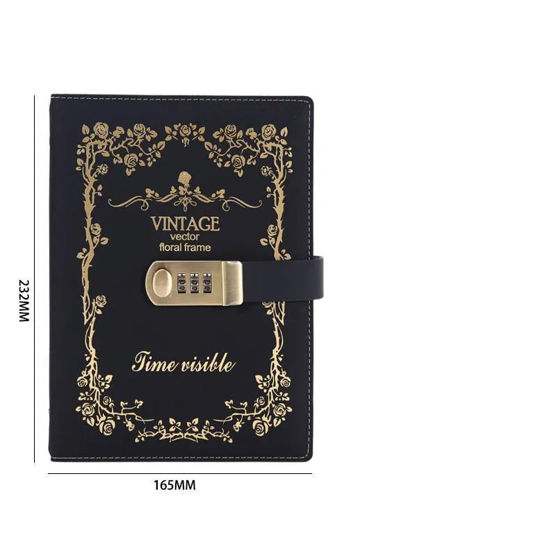 Embroidered Vintage Notebook for Journaling & Scrapbooking - PaperWrld