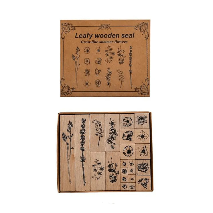 Leafy Wooden Seal for Journaling & Scrapbooking - PaperWrld