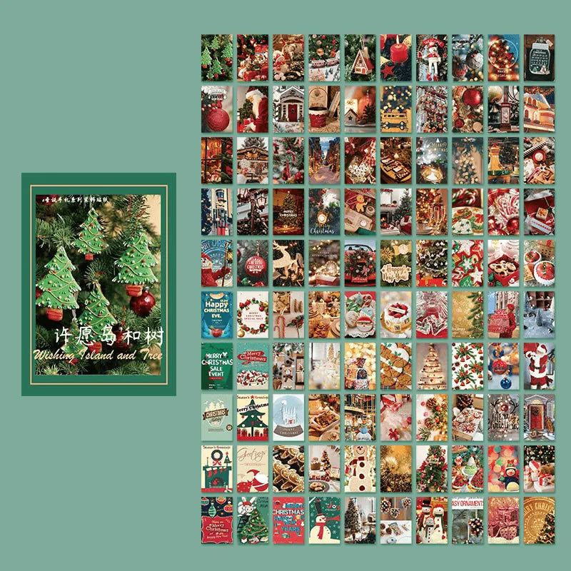 Retro Christmas Memo Pad for Journaling & Scrapbooking - PaperWrld