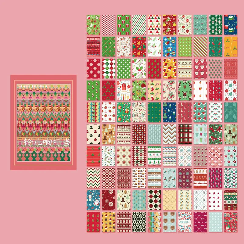 Retro Christmas Memo Pad for Journaling & Scrapbooking - PaperWrld