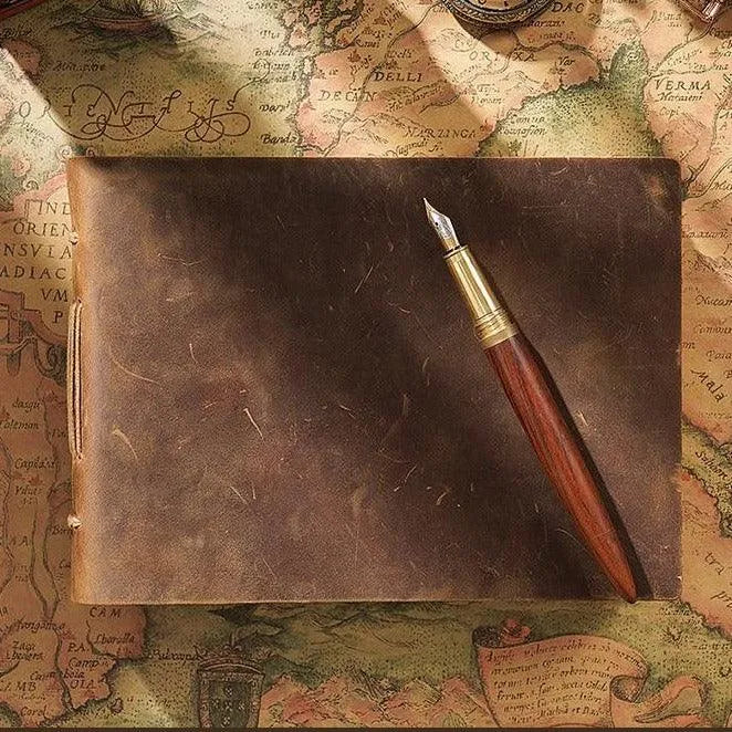 Vintage Leather Handmade Journal for Journaling & Scrapbooking - PaperWrld