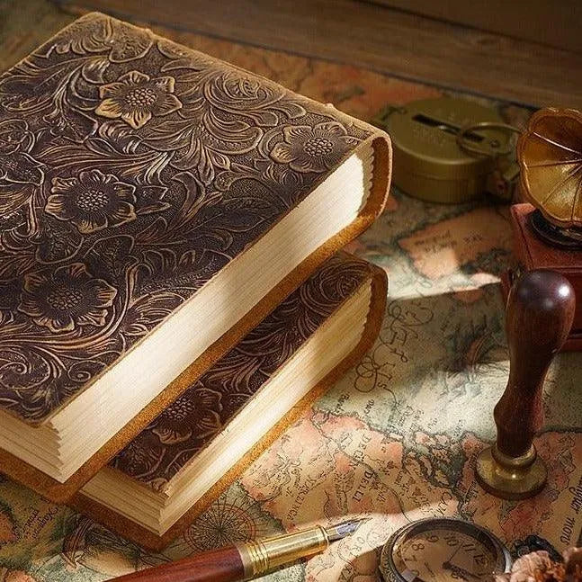 Vintage Leather Handmade Journal for Journaling & Scrapbooking - PaperWrld