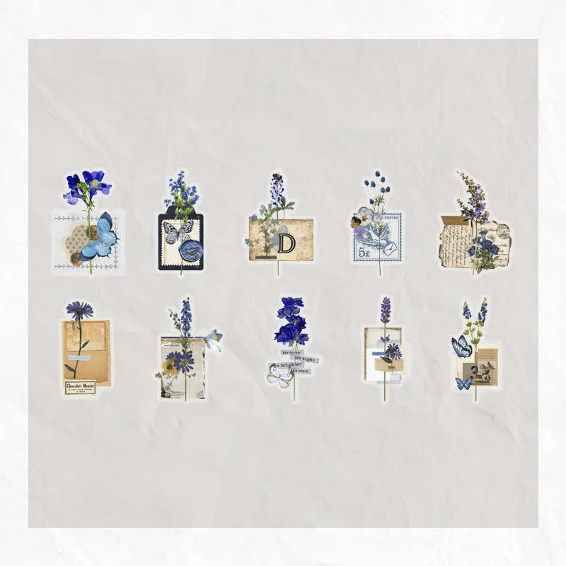 Vintage Spring Floral Stickers for Journaling & Scrapbooking - PaperWrld