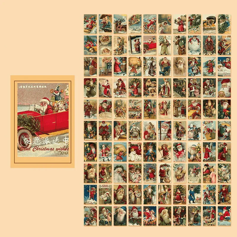 Retro Christmas Memo Pad for Journaling & Scrapbooking - PaperWrld