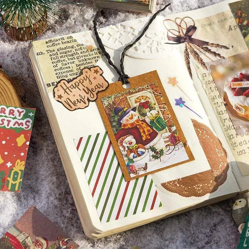 Retro Christmas Memo Pad for Journaling & Scrapbooking - PaperWrld