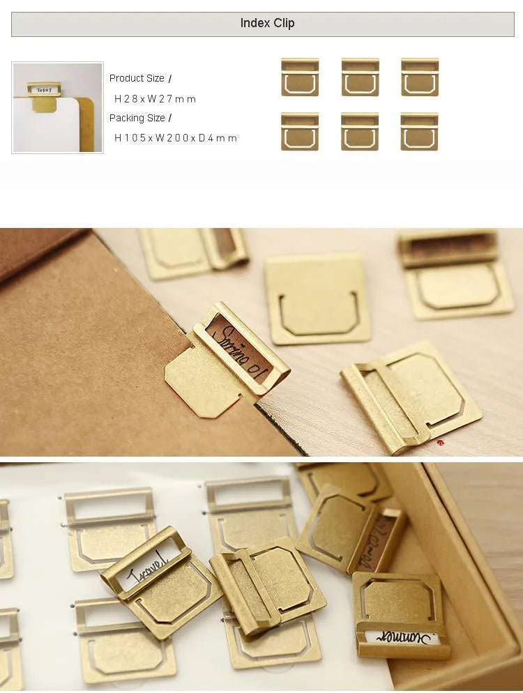 Brass Retro Bookmark for Journaling & Scrapbooking - PaperWrld