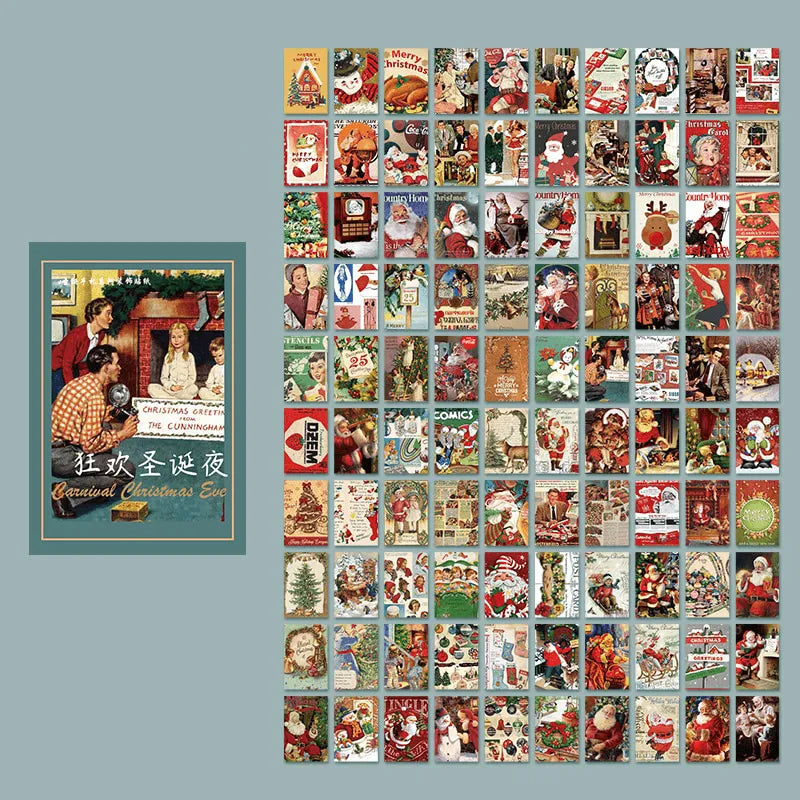 Retro Christmas Memo Pad for Journaling & Scrapbooking - PaperWrld