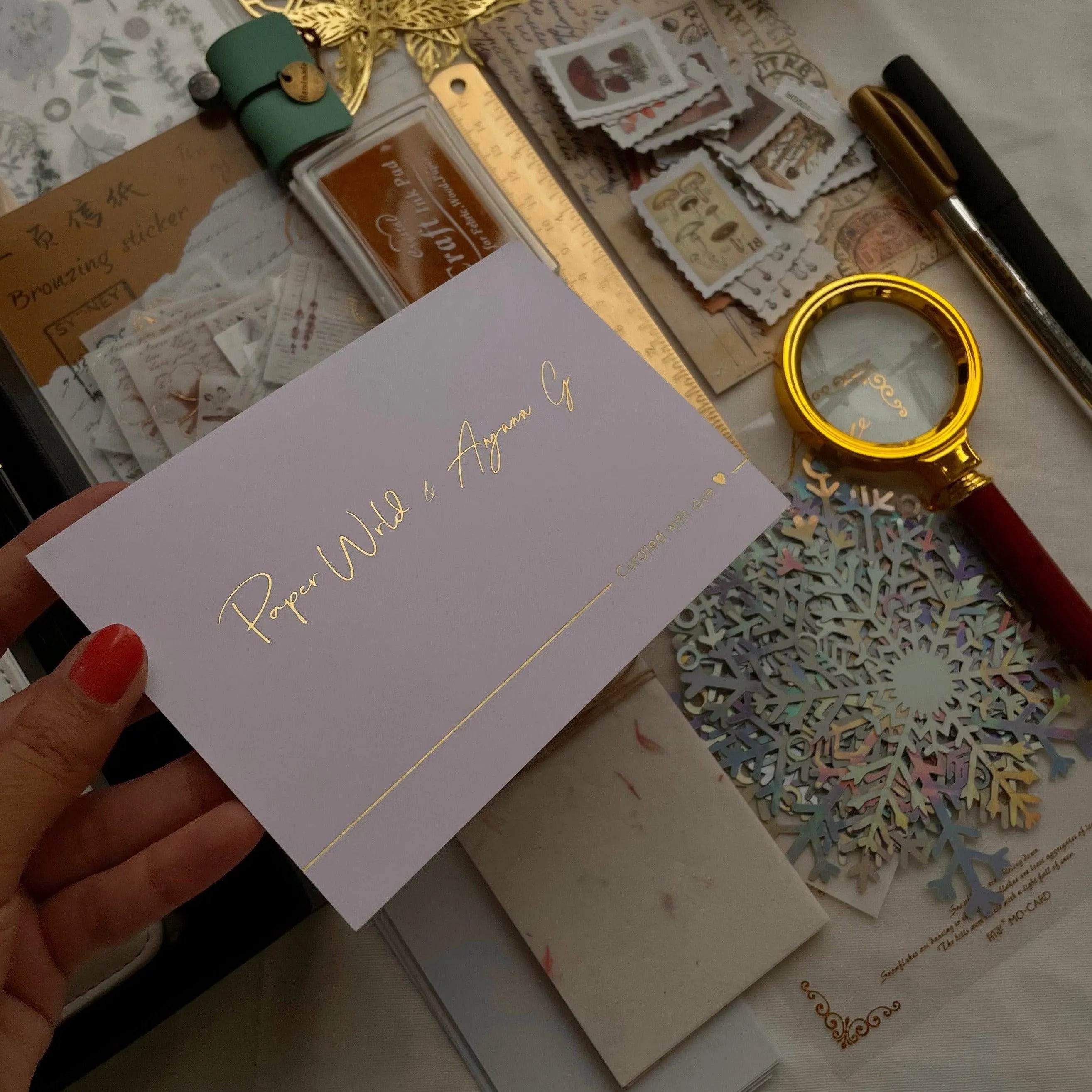 Golden Touch Box for Journaling & Scrapbooking - PaperWrld