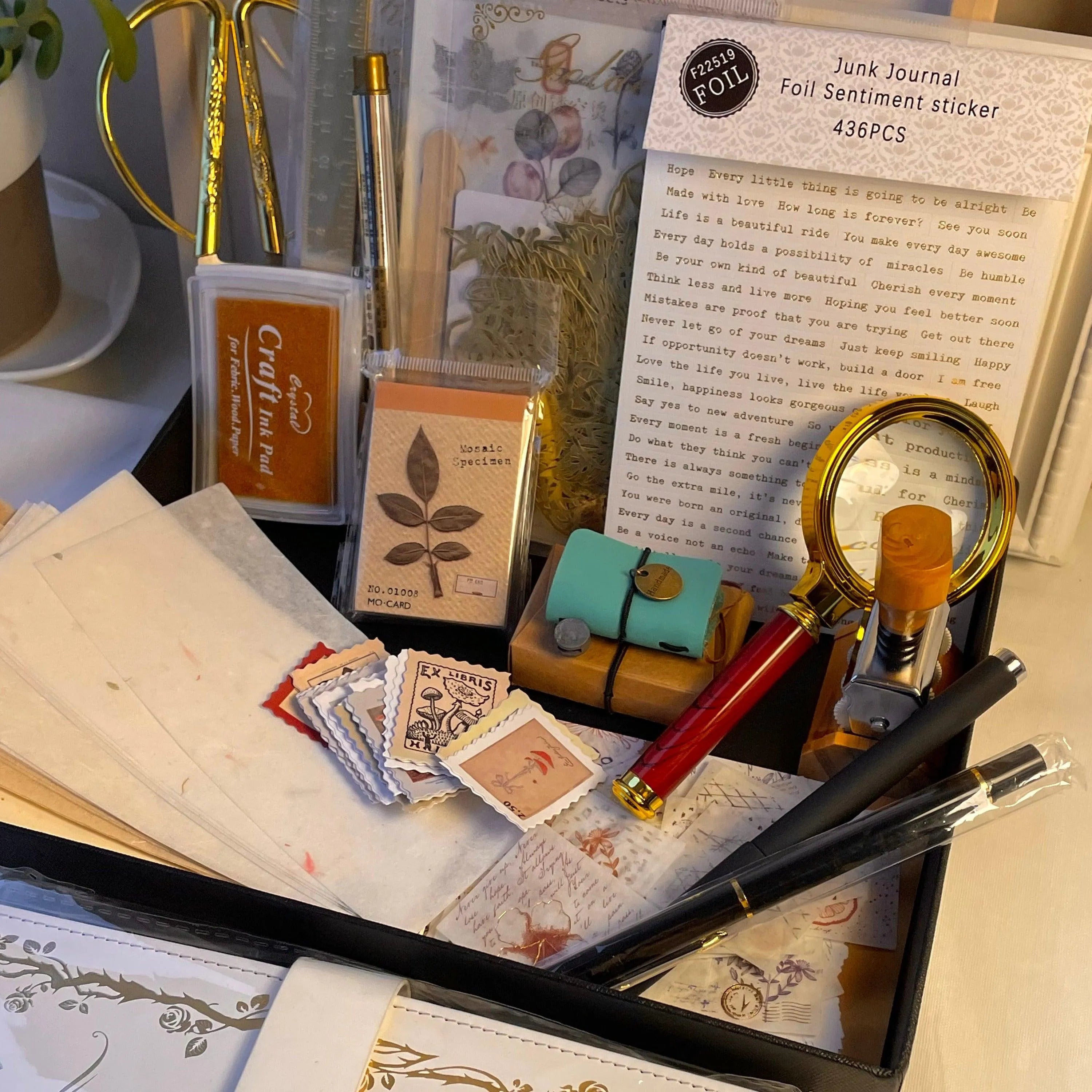 Golden Touch Box for Journaling & Scrapbooking - PaperWrld