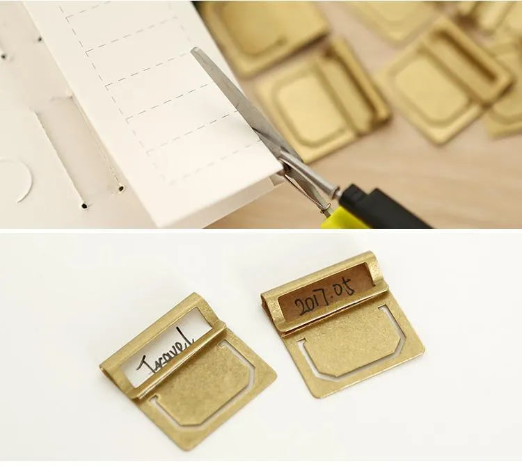 Brass Retro Bookmark for Journaling & Scrapbooking - PaperWrld