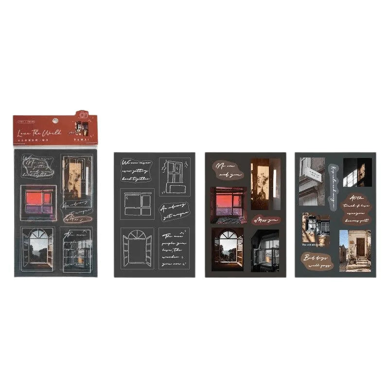 Love the world Stickers for Journaling & Scrapbooking - PaperWrld