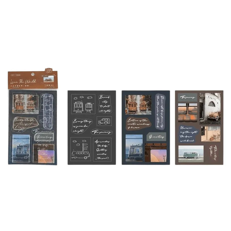 Love the world Stickers for Journaling & Scrapbooking - PaperWrld