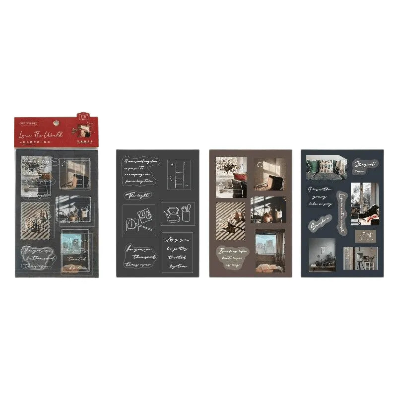 Love the world Stickers for Journaling & Scrapbooking - PaperWrld