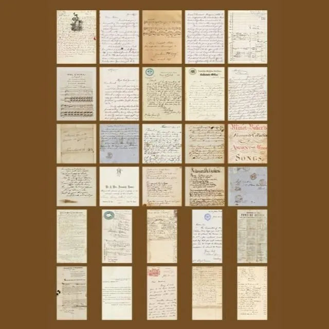 Time Traveler Retro Paper Set 60pcs for Journaling & Scrapbooking - PaperWrld