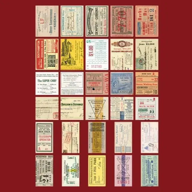 Time Traveler Retro Paper Set 60pcs for Journaling & Scrapbooking - PaperWrld