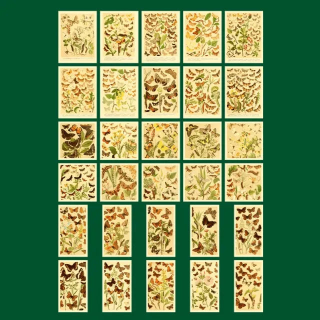 Time Traveler Retro Paper Set 60pcs for Journaling & Scrapbooking - PaperWrld