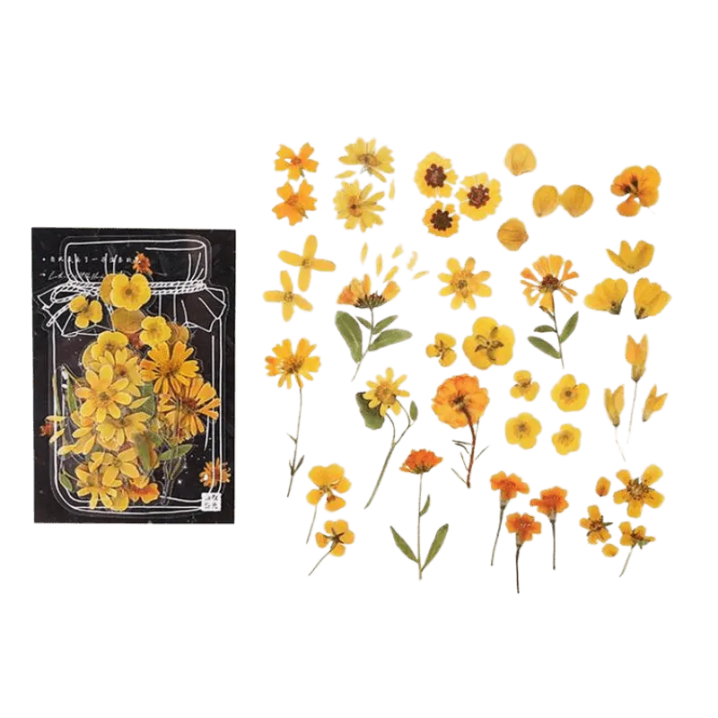 Series Floral Stickers 40 pcs for Journaling & Scrapbooking - PaperWrld