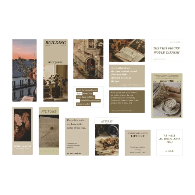 Aesthetic Globe Traveler Stickers 45pcs for Journaling & Scrapbooking - PaperWrld