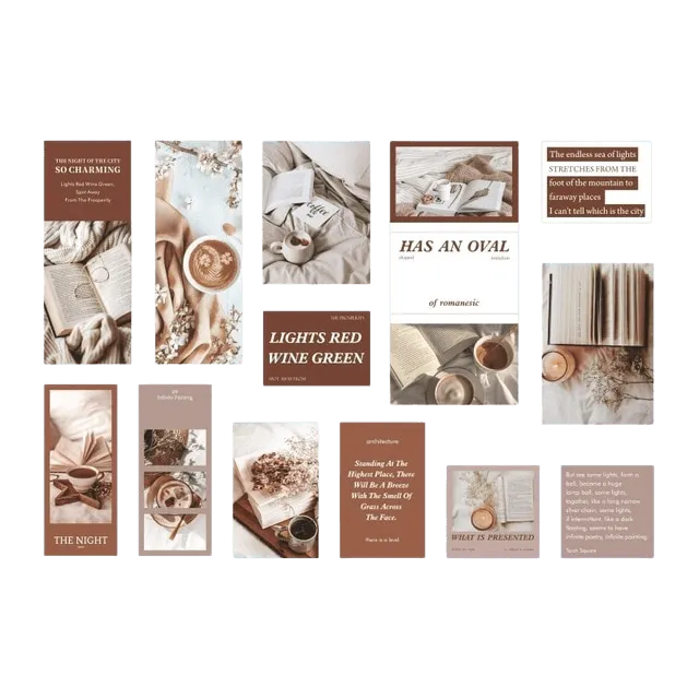 Aesthetic Globe Traveler Stickers 45pcs for Journaling & Scrapbooking - PaperWrld