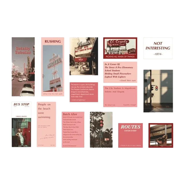 Aesthetic Globe Traveler Stickers 45pcs for Journaling & Scrapbooking - PaperWrld