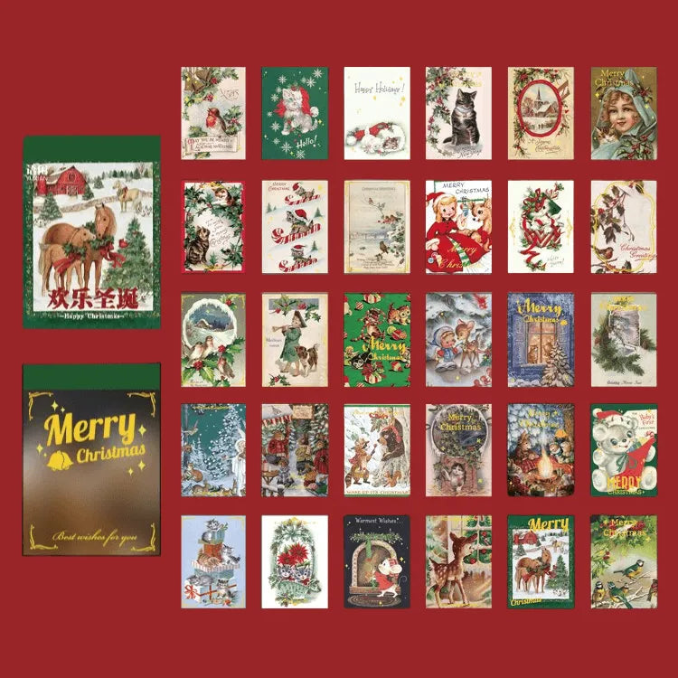 Retro Christmas Series Paper for Journaling & Scrapbooking - PaperWrld