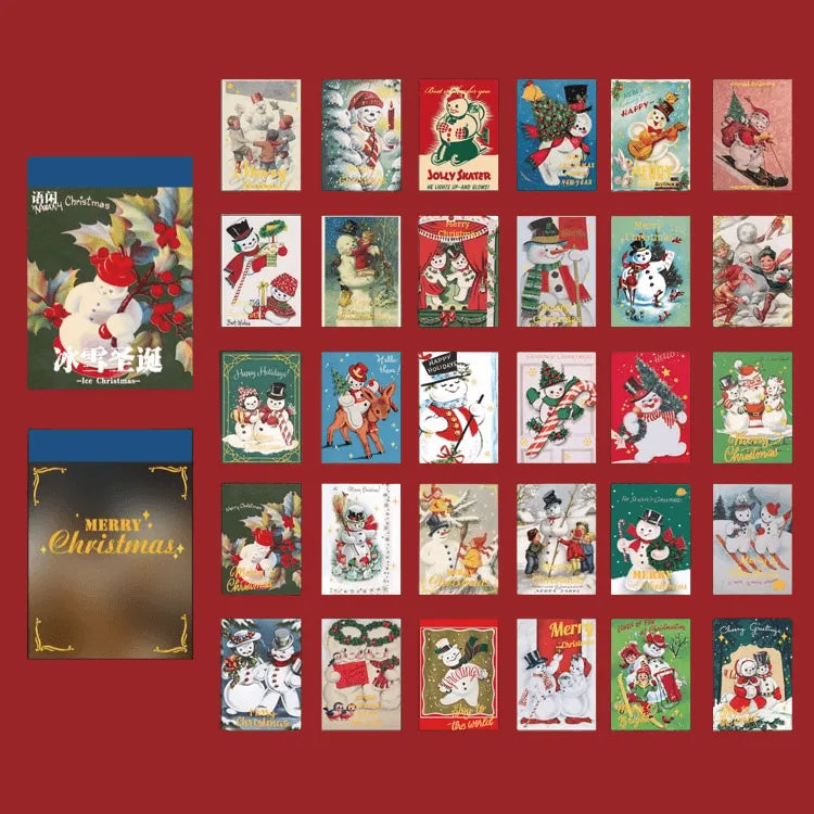 Retro Christmas Series Paper for Journaling & Scrapbooking - PaperWrld