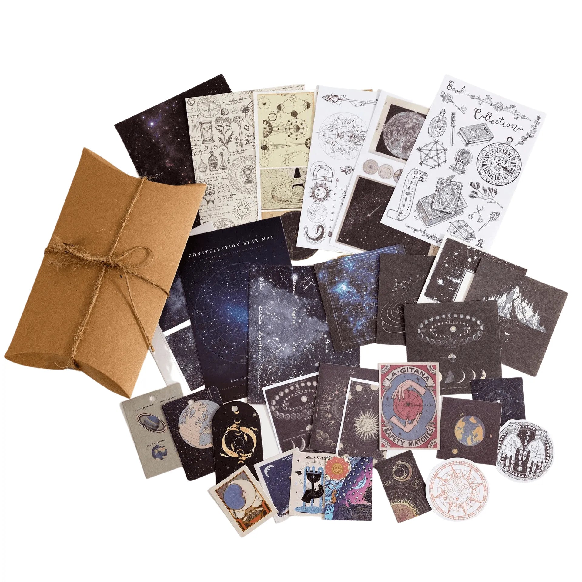 Paper & Stickers Pack Decorative Natural Collection for Journaling & Scrapbooking - PaperWrld