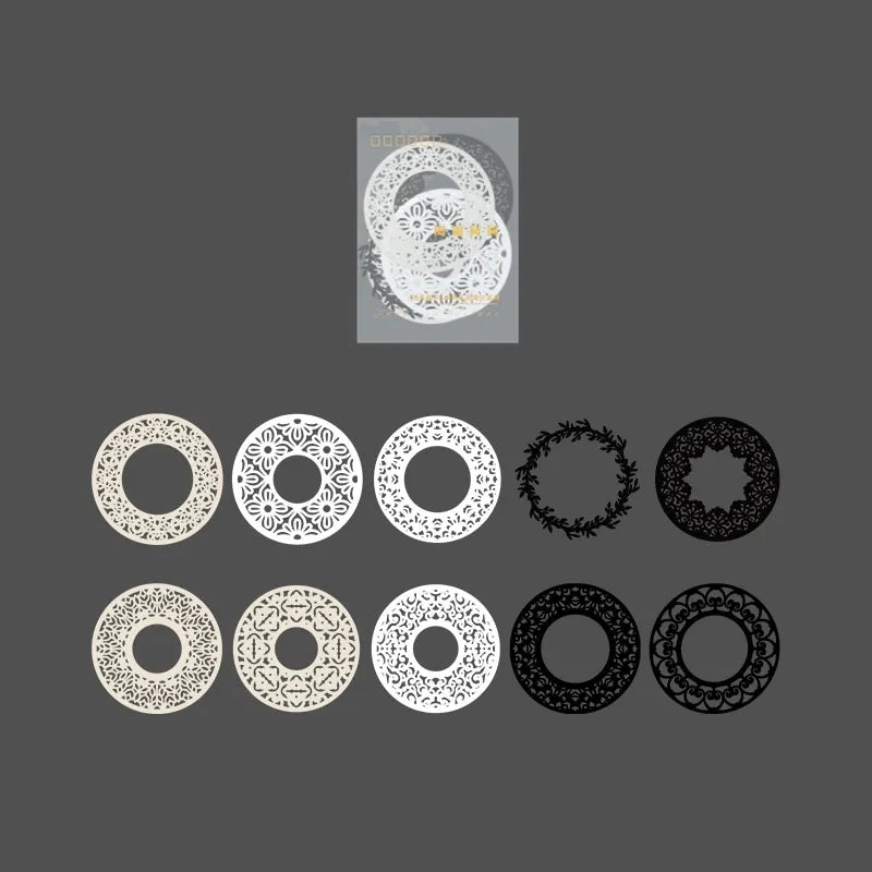 Embossed Paper Aesthetic Window Frame 20 Sheets for Journaling & Scrapbooking - PaperWrld