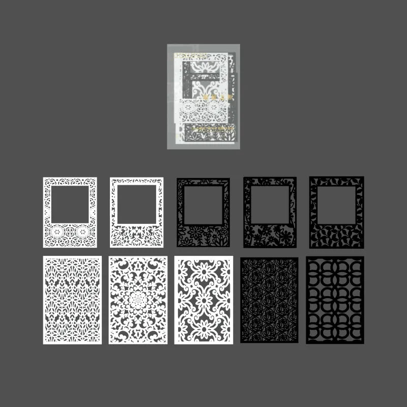 Embossed Paper Aesthetic Window Frame 20 Sheets for Journaling & Scrapbooking - PaperWrld