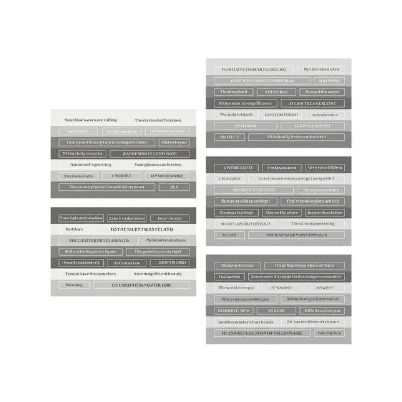 English Library Mini Book Adhesive Stickers for Journaling & Scrapbooking - PaperWrld