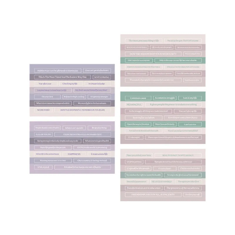 English Library Mini Book Adhesive Stickers for Journaling & Scrapbooking - PaperWrld