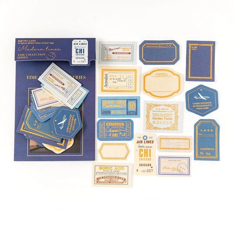 Time Collection Series Stickers for Journaling & Scrapbooking - PaperWrld