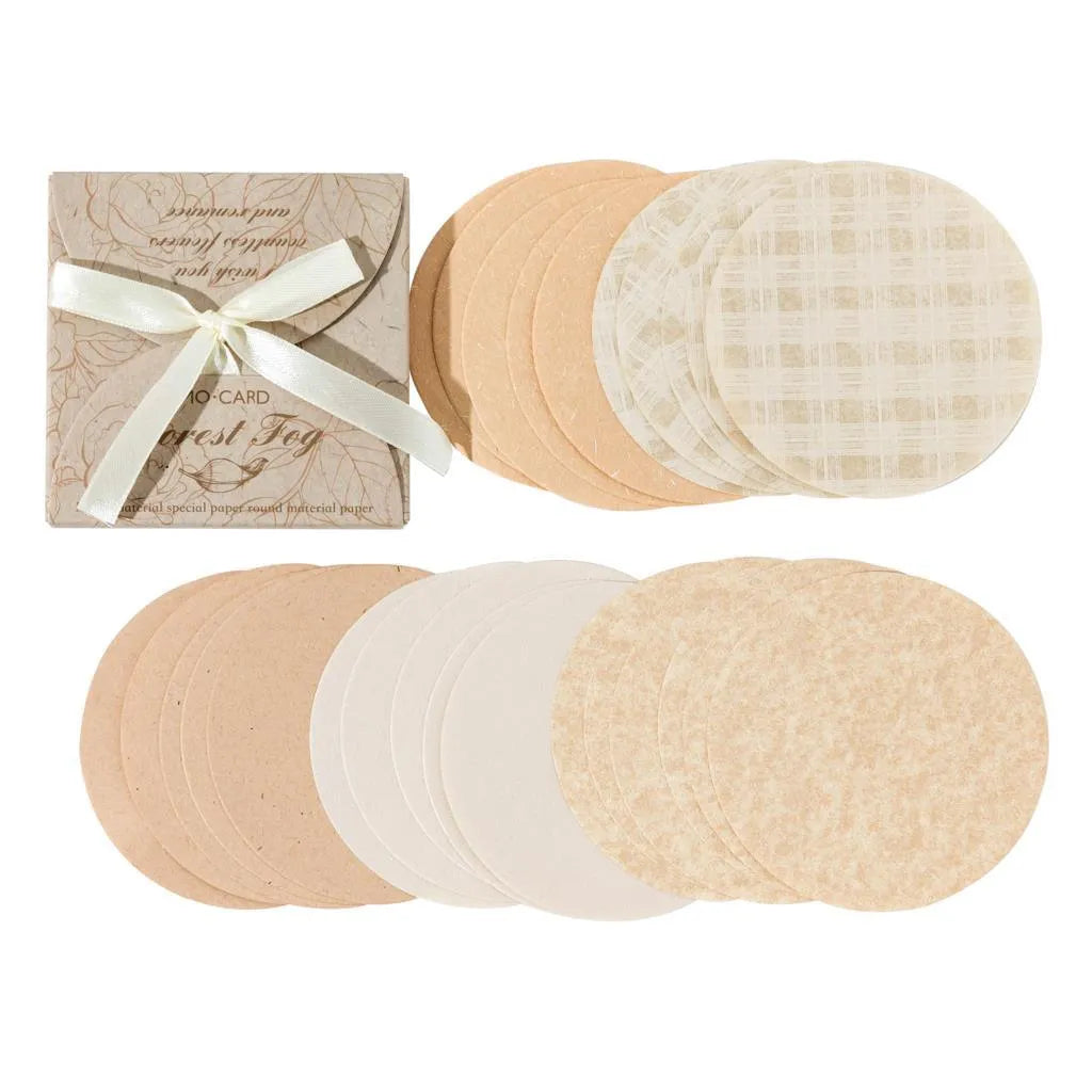 Round Aesthetic Paper Pack for Journaling & Scrapbooking - PaperWrld