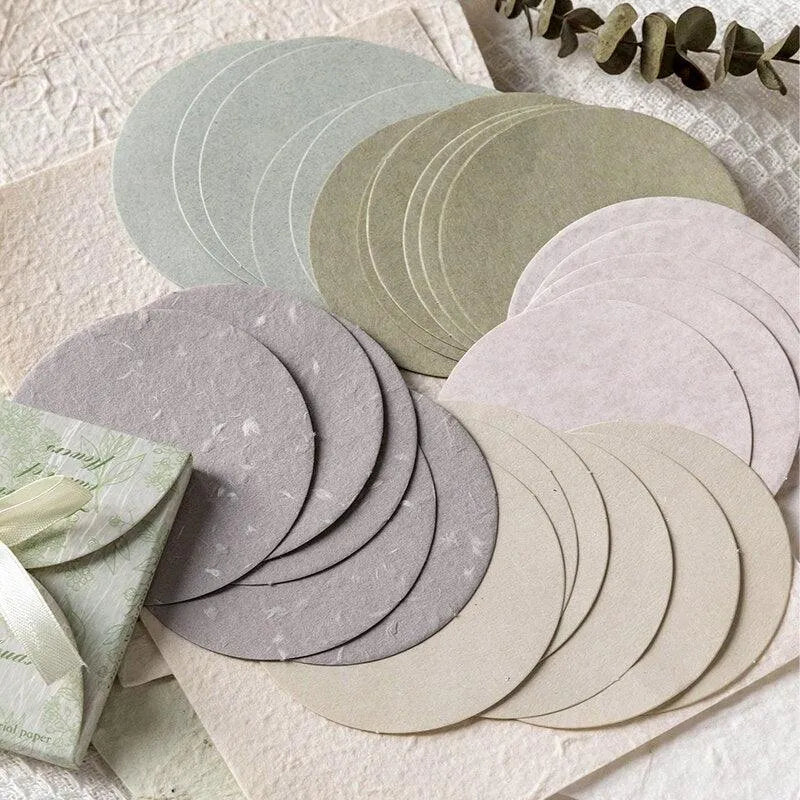 Round Aesthetic Paper Pack for Journaling & Scrapbooking - PaperWrld