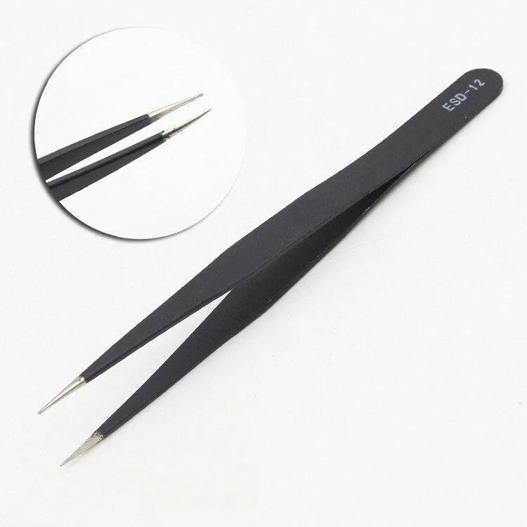Stainless Steel Black Tweezers for Journaling & Scrapbooking - PaperWrld
