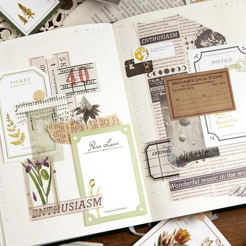 30 Pcs Cottage Garden Craft Paper for Journaling & Scrapbooking - PaperWrld